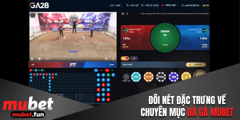 Nét đặc trưng về chuyên mục đá gà Mubet